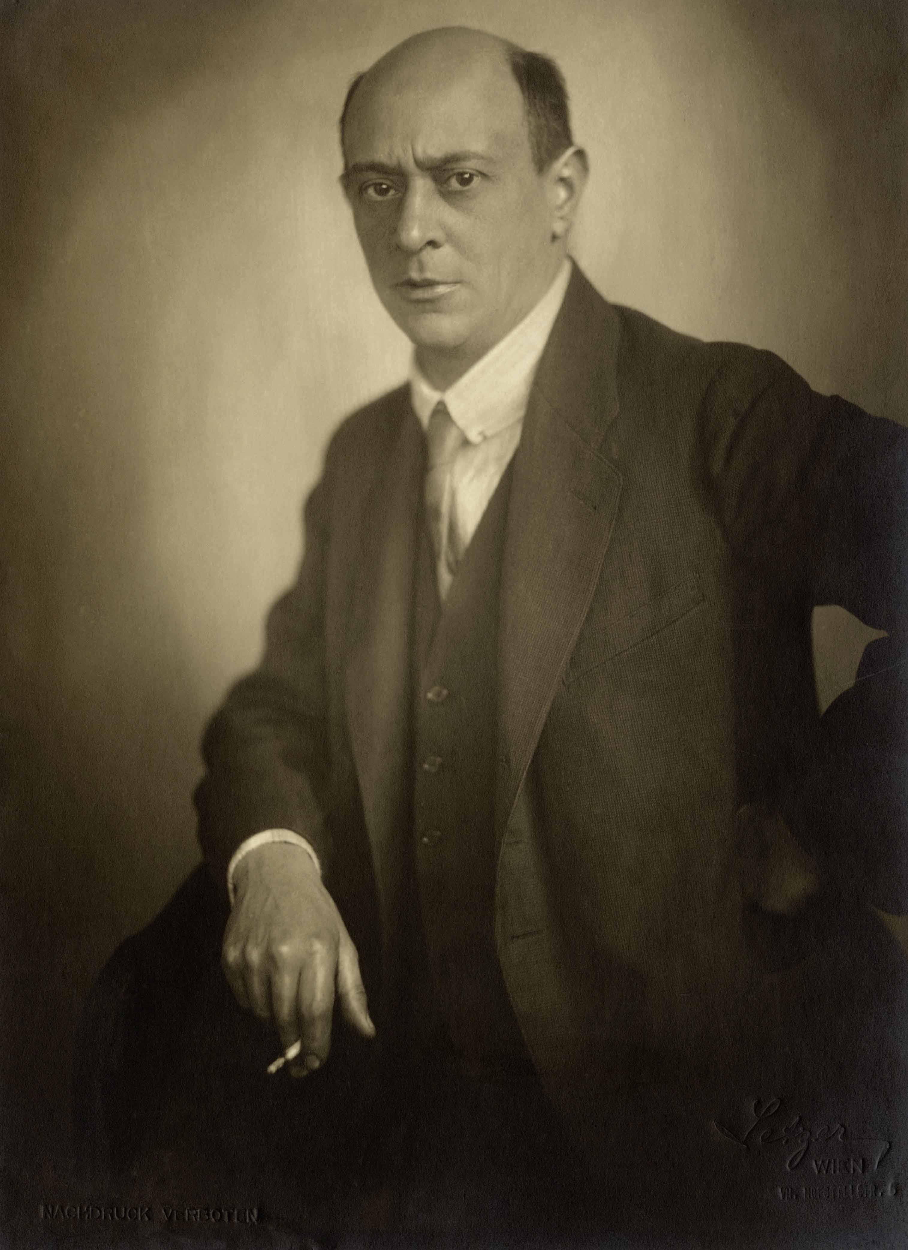 Arnold Schönberg, by Franz Xaver Setzer, Wien, 1922