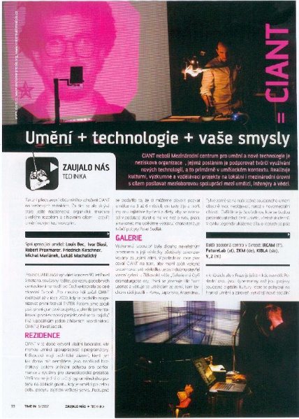 File:TIMEin - Umeni + technologie + vase smysly = CIANT @ TIMEin Magazine 05-2007.jpg