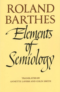 cover of Elements of Semiology