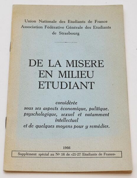 File:UNEF Strasbourg De la misere en milieu etudiant 1966.jpg