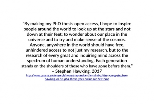 Hawking 2017 on free access to research.jpg
